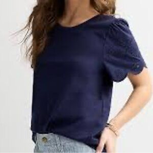 Draper James Midnight Blue Short Sleeve Tee